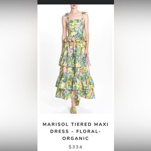 Corey Lynn Calter Marisol Tiered Maxi Dress- Floral